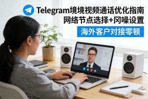 Telegram 跨境视频通话优化指南：网络节点选择 + 降噪设置，海外客户对接零卡顿